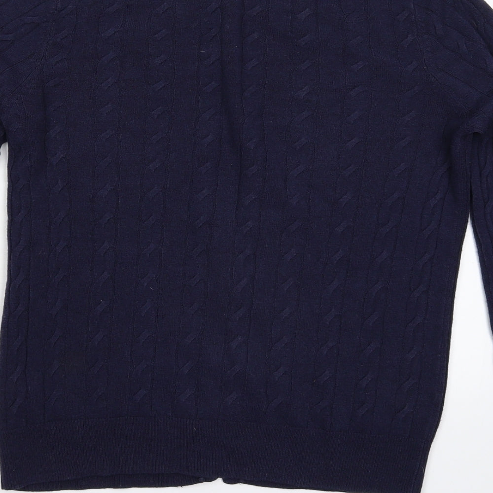 TU Womens Blue  Knit Cardigan Jumper Size 8