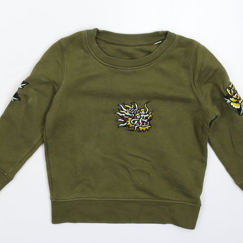 Stanley Stella Boys Green   Pullover Sweatshirt Size 3-4 Years