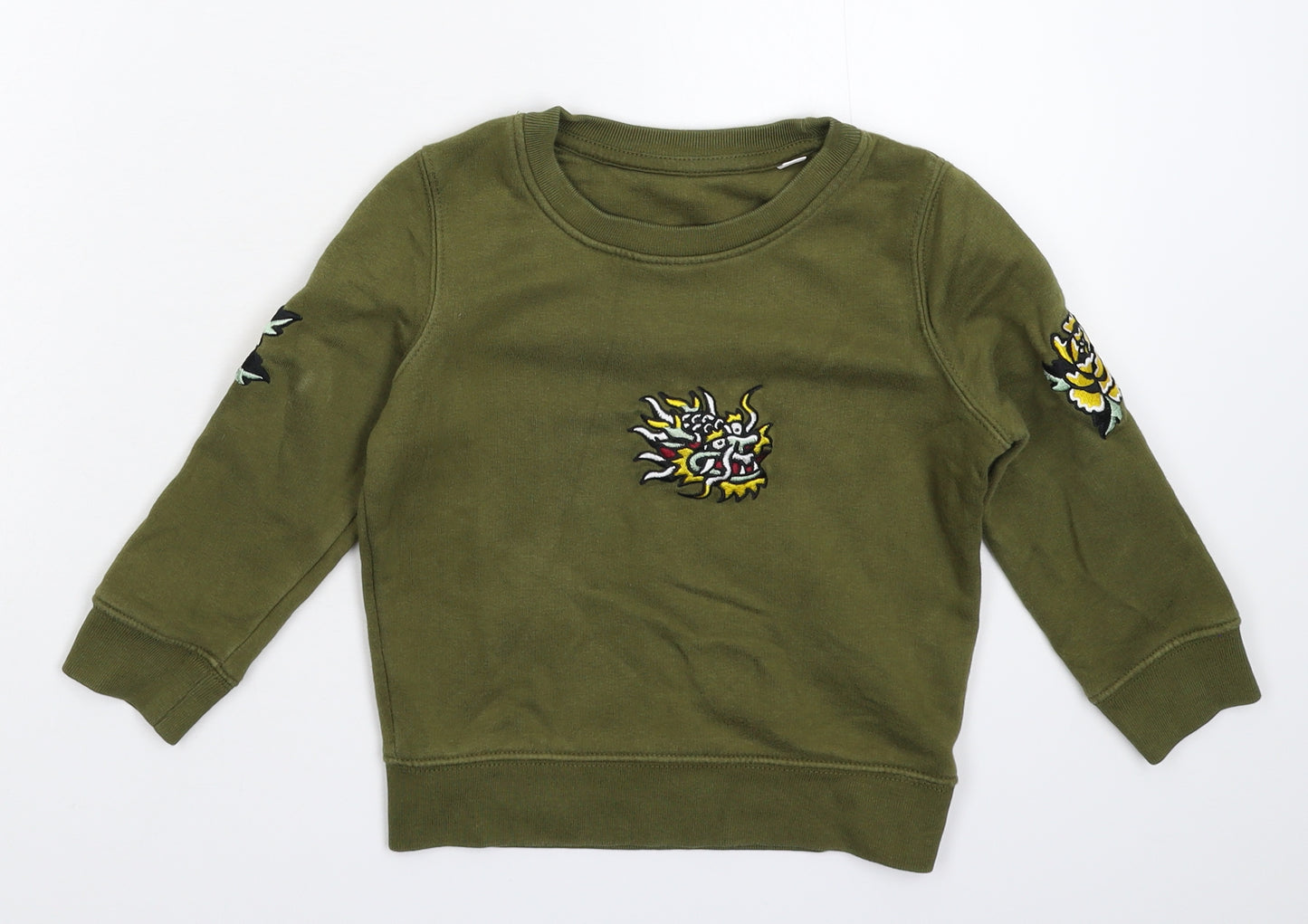 Stanley Stella Boys Green   Pullover Sweatshirt Size 3-4 Years