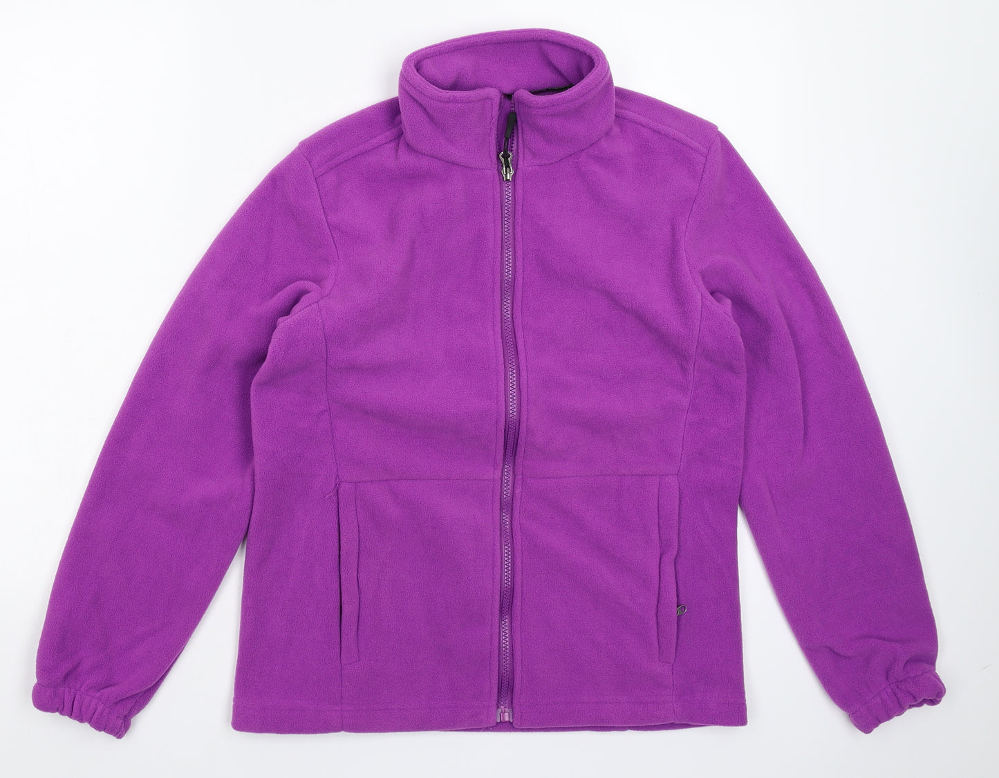 Preworn Womens Purple  Fleece Jacket  Size M