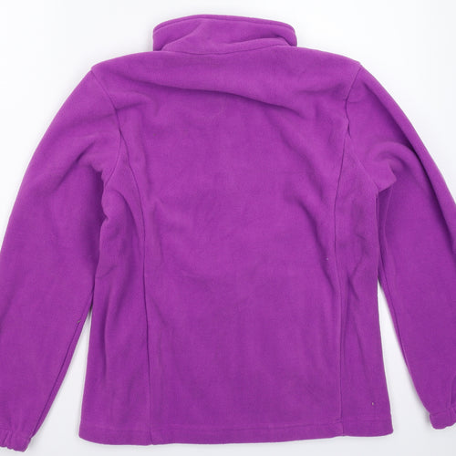 Preworn Womens Purple  Fleece Jacket  Size M