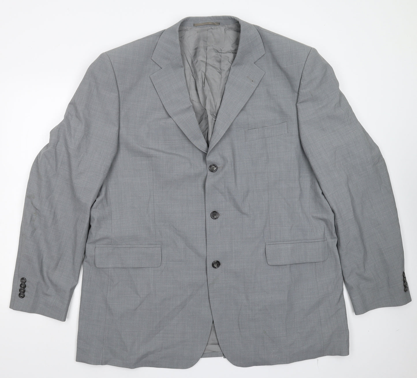 Werther Mens Grey   Jacket Suit Jacket Size 48