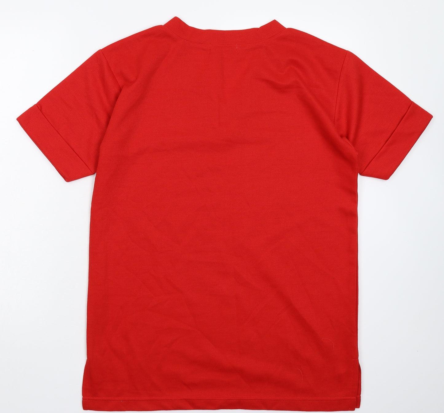 Simple Womens Red   Basic T-Shirt Size S  - Oversized