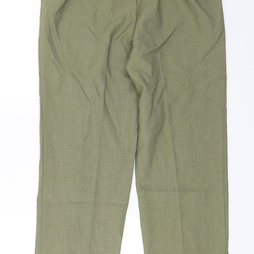 Prewron Womens Green   Capri Trousers Size 30 in L27 in