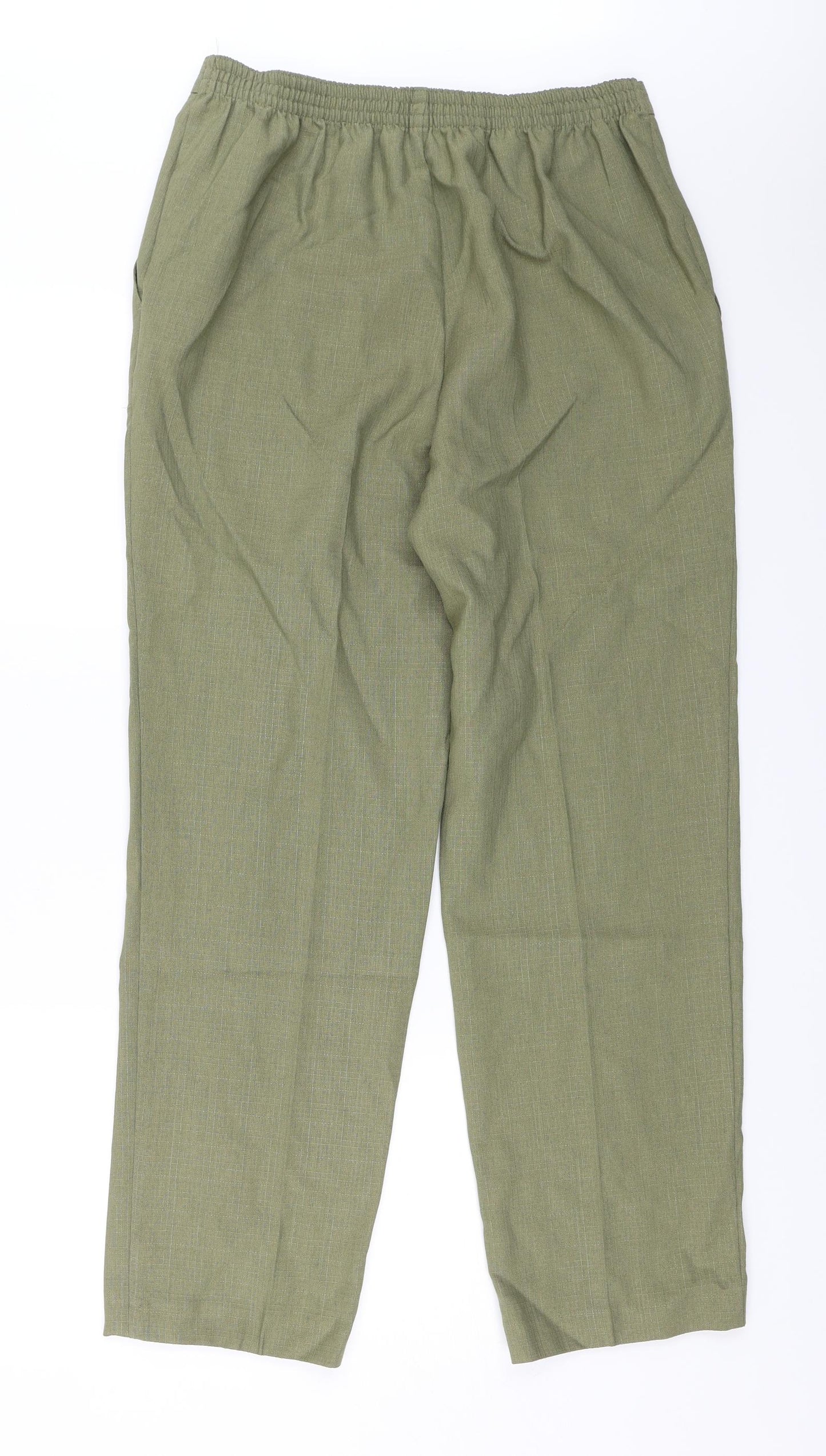 Prewron Womens Green   Capri Trousers Size 30 in L27 in