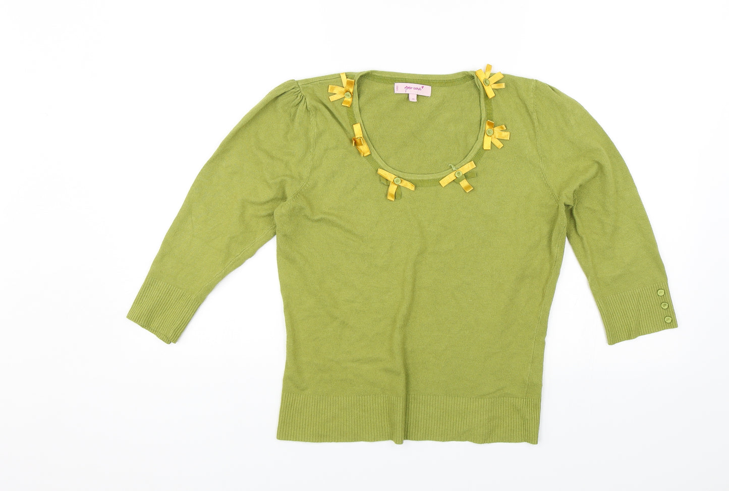 Per Una Womens Green   Basic Blouse Size 14
