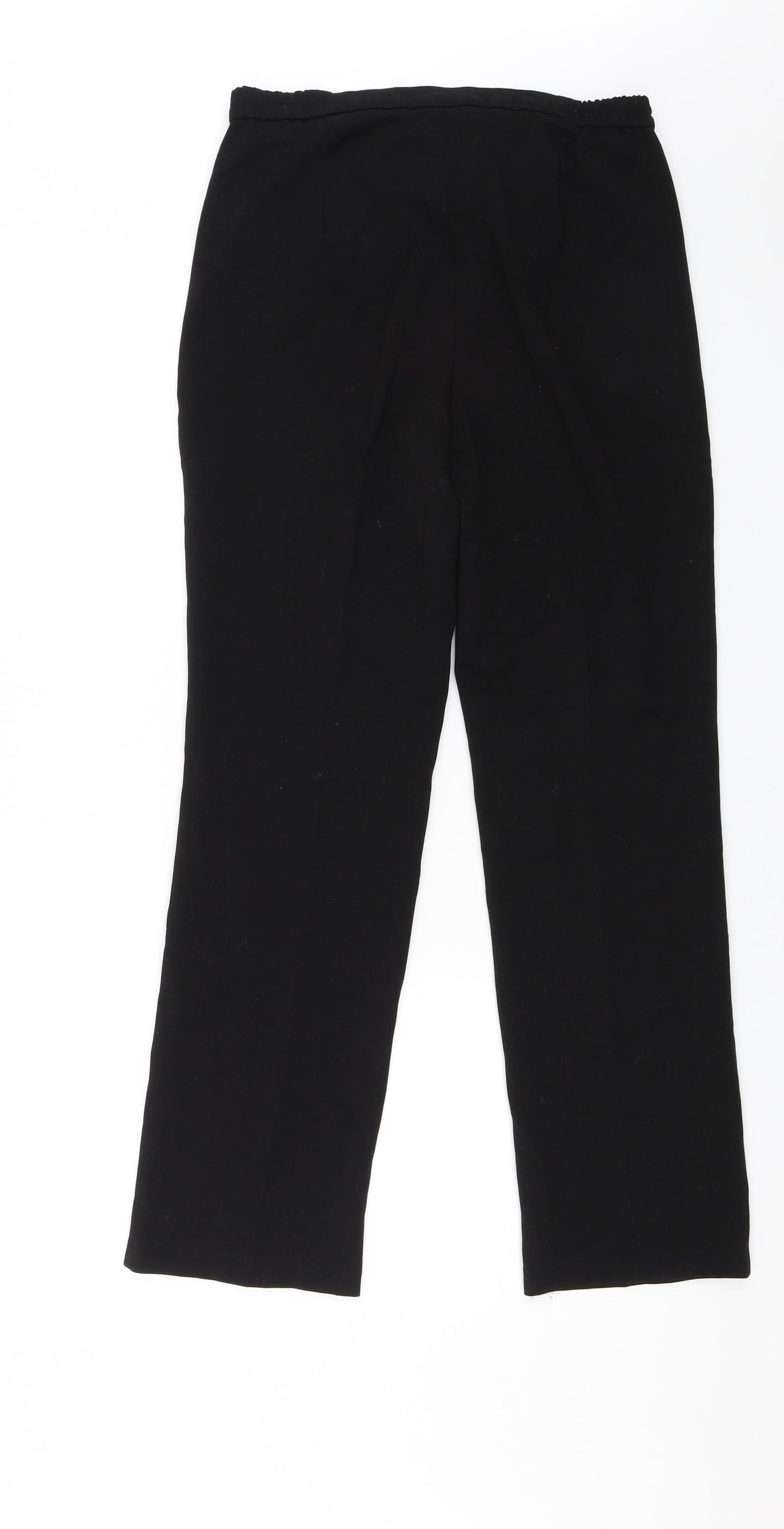 M&S Womens Black   Dress Pants Trousers Size 8 L27 in