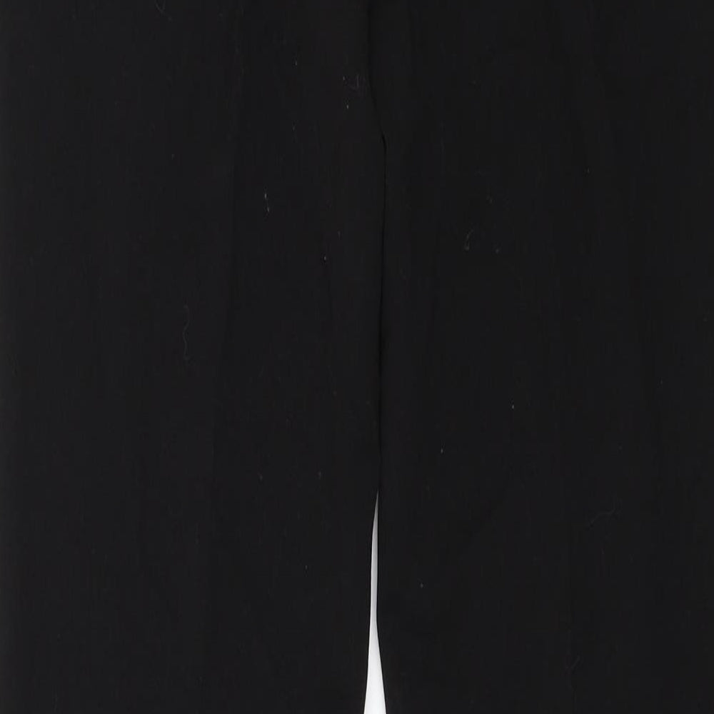 M&S Womens Black   Dress Pants Trousers Size 8 L27 in
