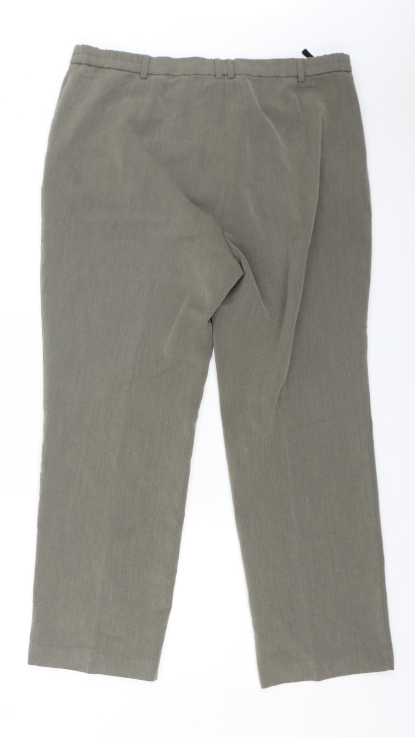 M&S Womens Grey   Dress Pants Trousers Size 16 L25 in