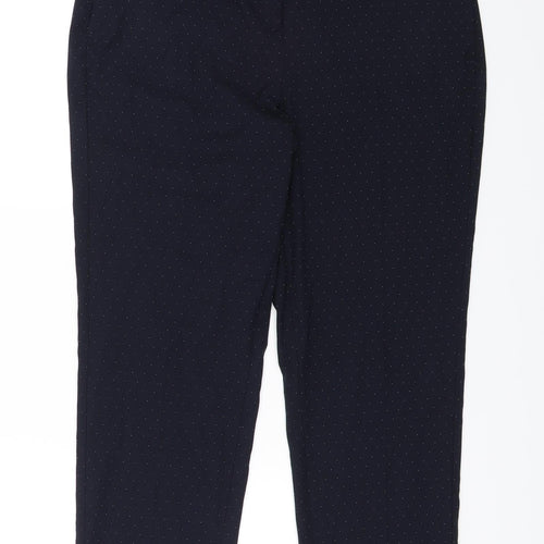 NEXT Womens Blue Polka Dot  Dress Pants Trousers Size 14 L23 in