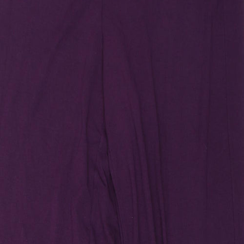George Womens Purple   Trousers  Size 12 L27 in