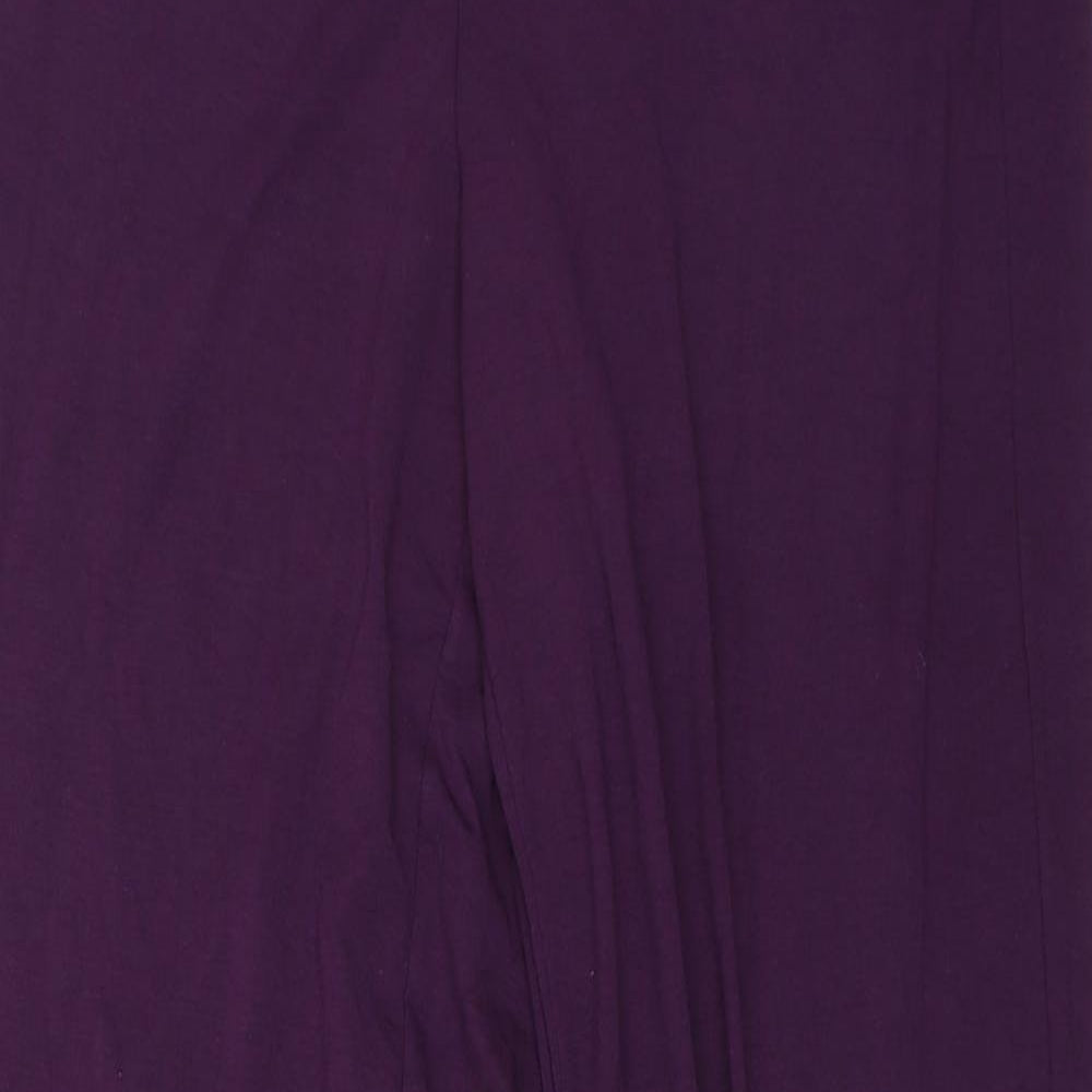 George Womens Purple   Trousers  Size 12 L27 in