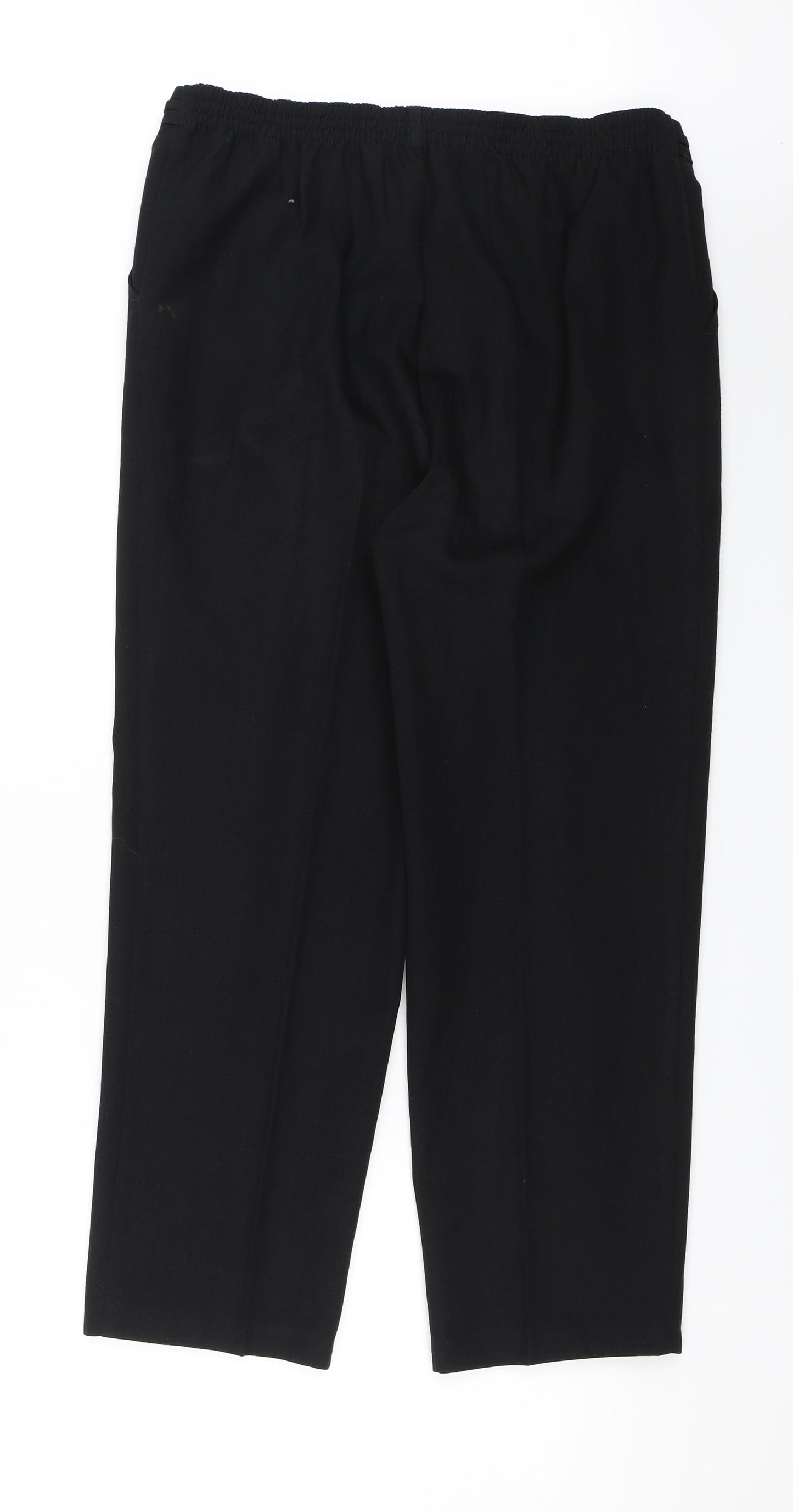 M&S Womens Black   Dress Pants Trousers Size 12 L25 in