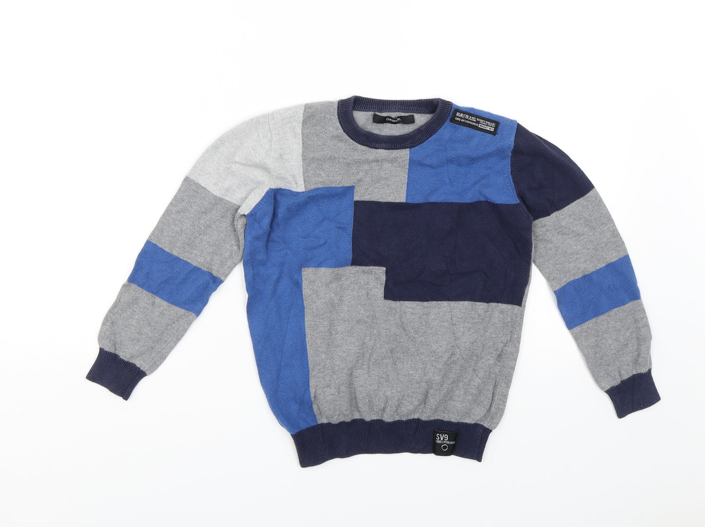 George Boys Blue   Pullover Jumper Size 7-8 Years