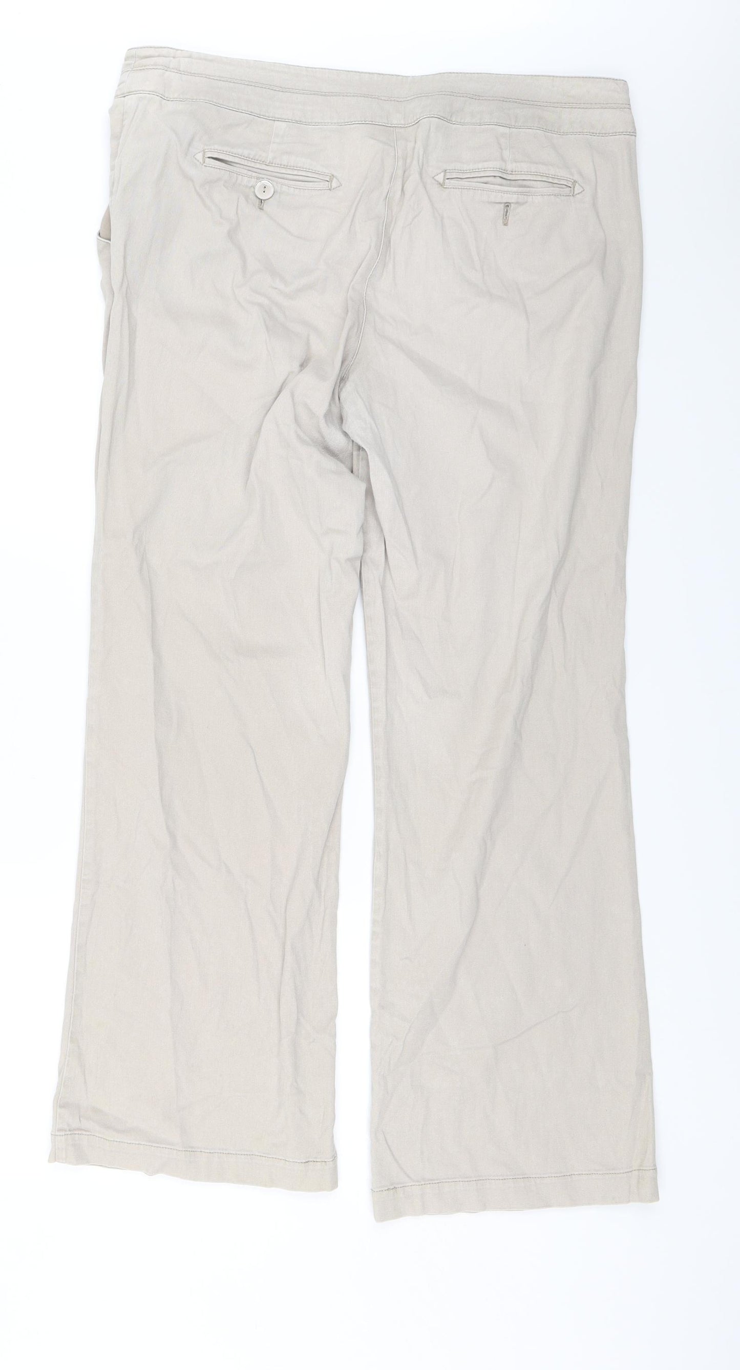 Wallis Womens Beige   Trousers  Size 16 L28 in