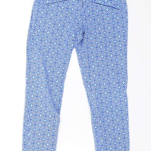 Gap Womens Blue Floral  Trousers  Size 4 L22 in