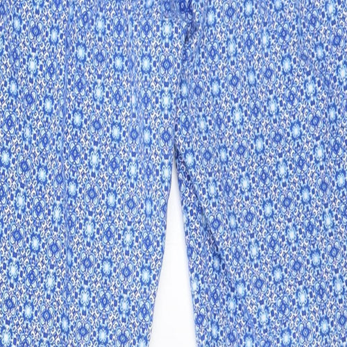 Gap Womens Blue Floral  Trousers  Size 4 L22 in