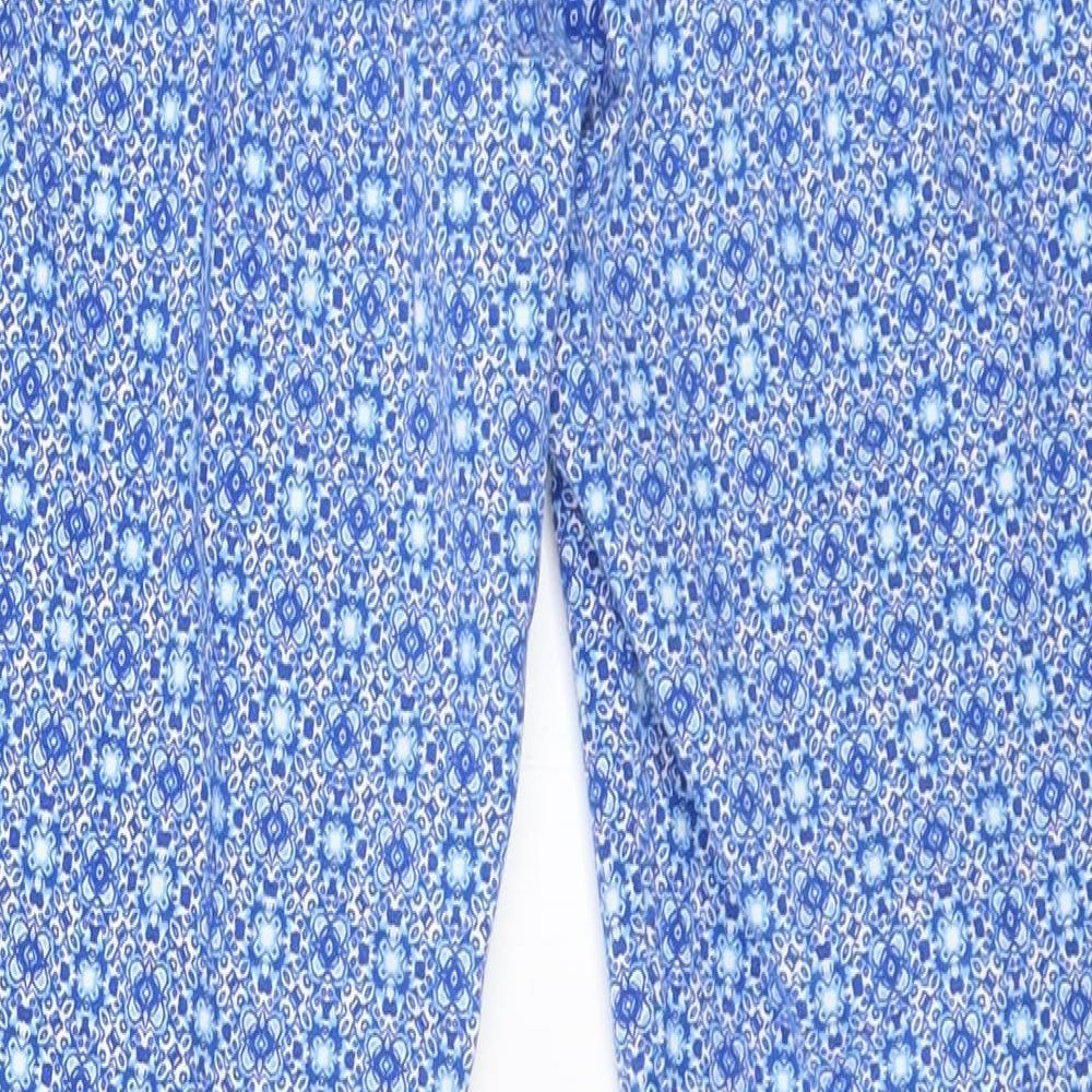Gap Womens Blue Floral  Trousers  Size 4 L22 in