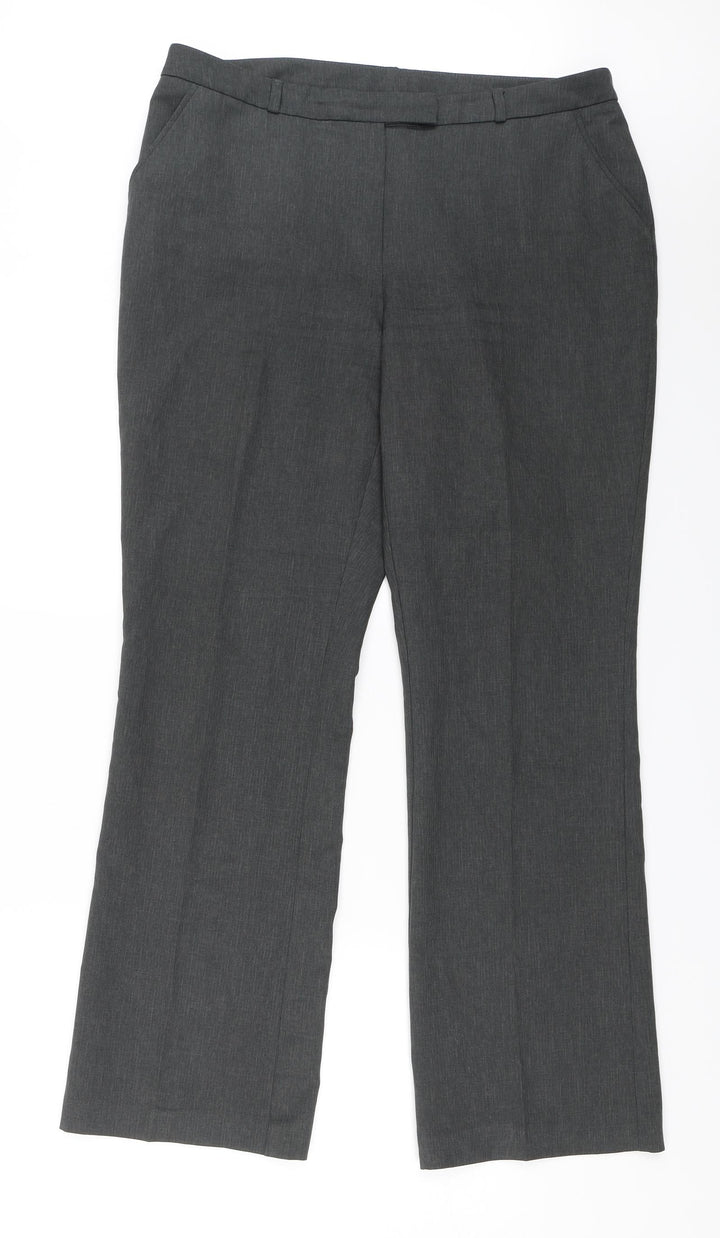 TU Womens Grey Dress Pants Trousers Size 14 L28 in