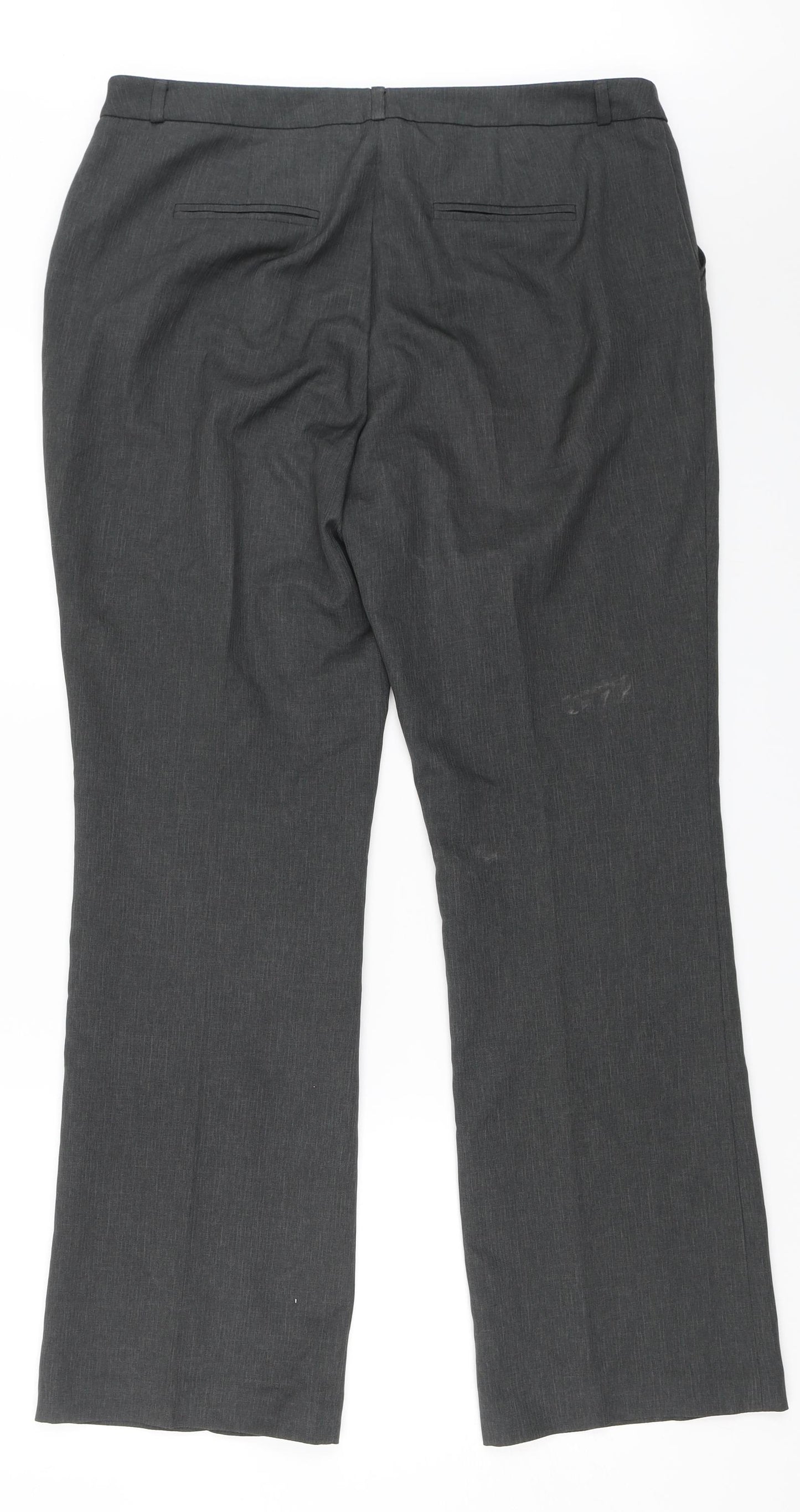 TU Womens Grey   Dress Pants Trousers Size 14 L28 in