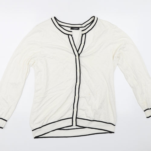 LC Waikiki Womens White   Cardigan Jumper Size 3XL