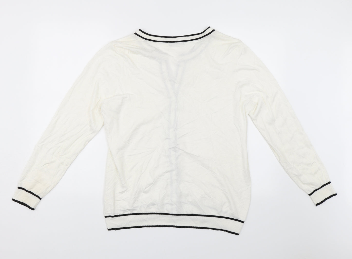 LC Waikiki Womens White   Cardigan Jumper Size 3XL