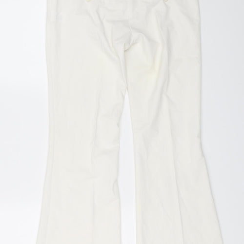 Preworn Womens White   Trousers  Size 8 L26 in