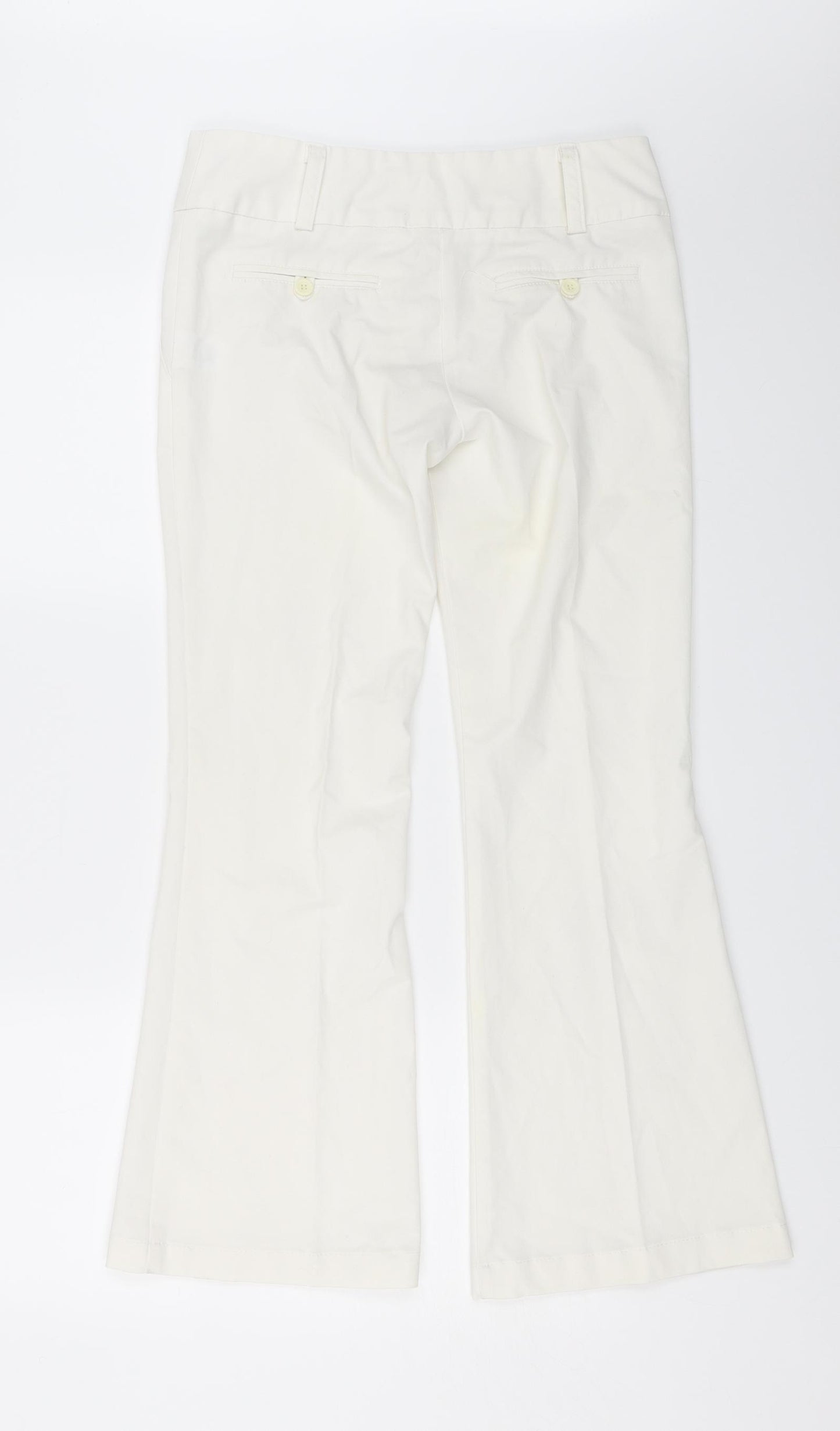 Preworn Womens White   Trousers  Size 8 L26 in
