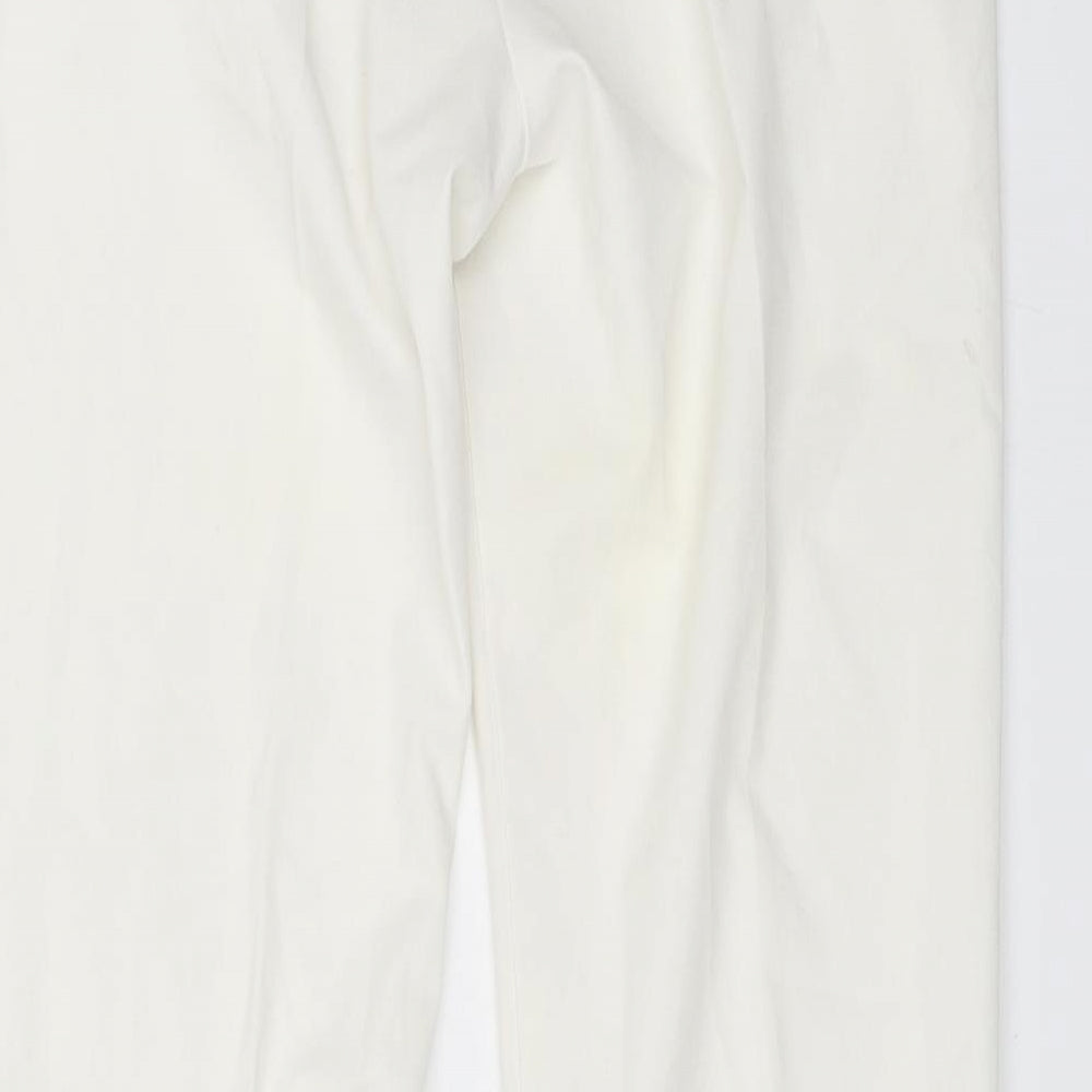 Preworn Womens White   Trousers  Size 8 L26 in