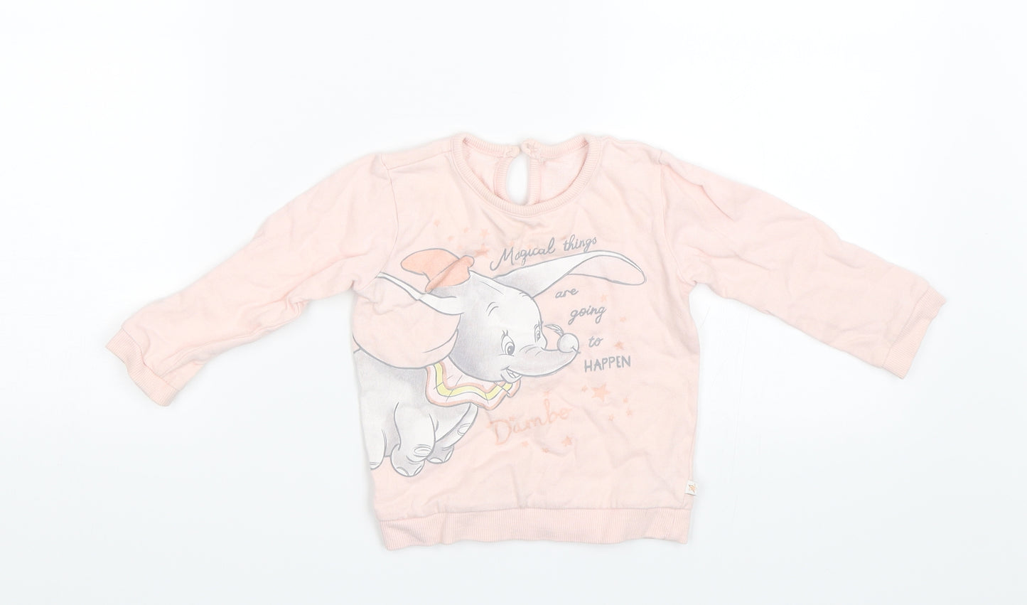 George Baby Pink   Pullover Jumper Size 9-12 Months  - Dumbo