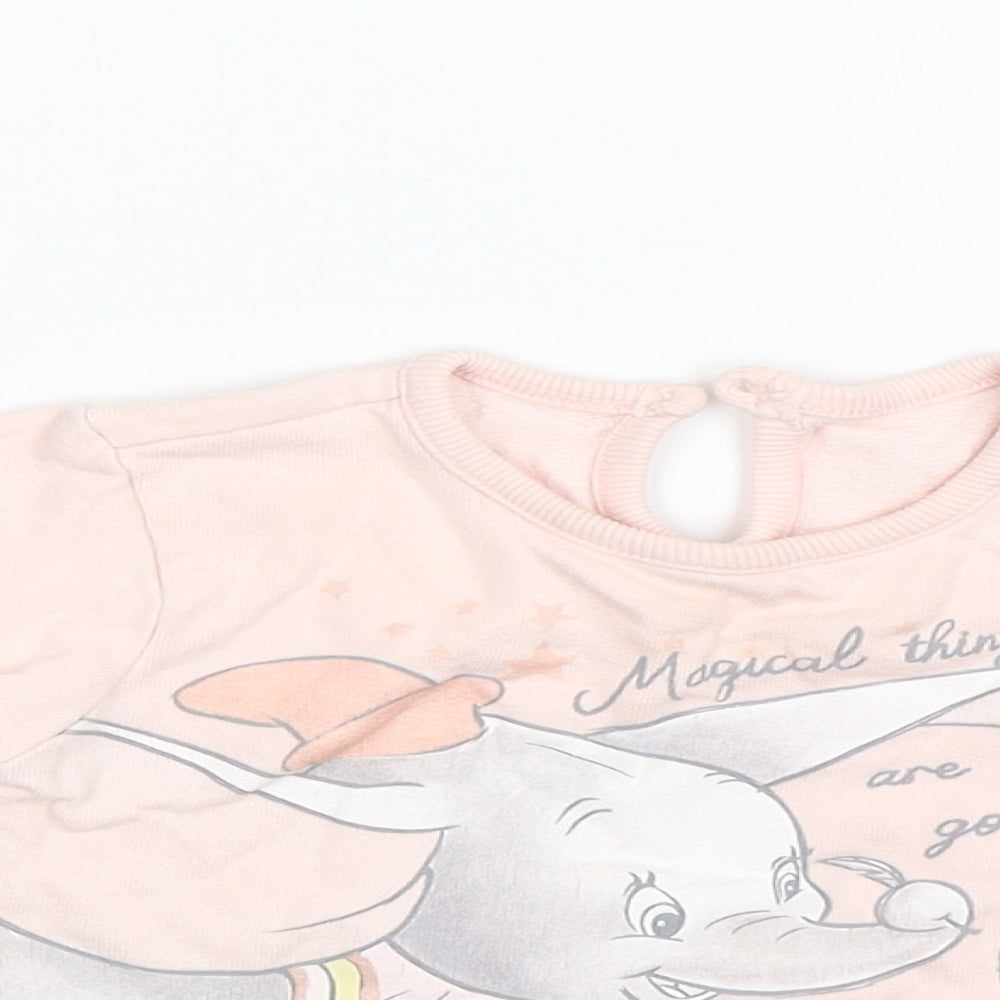George Baby Pink   Pullover Jumper Size 9-12 Months  - Dumbo