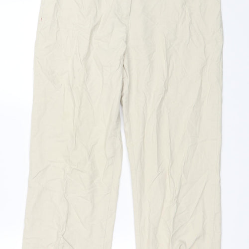 Papaya Womens Beige   Trousers  Size 14 L22 in