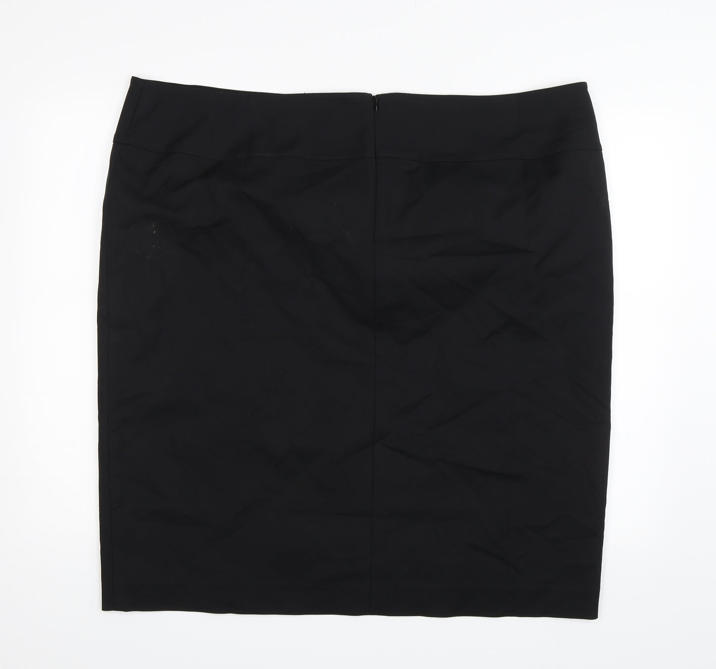 Long Tall Sally Womens Black   A-Line Skirt Size 24