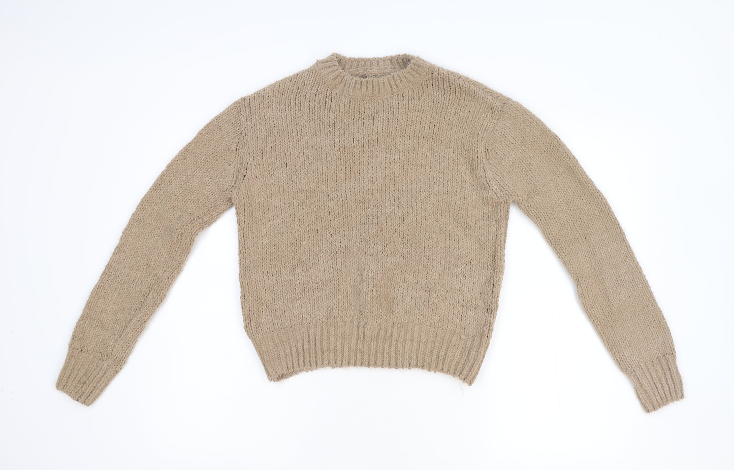 Preworn Womens Brown  Knit Pullover Jumper Size S