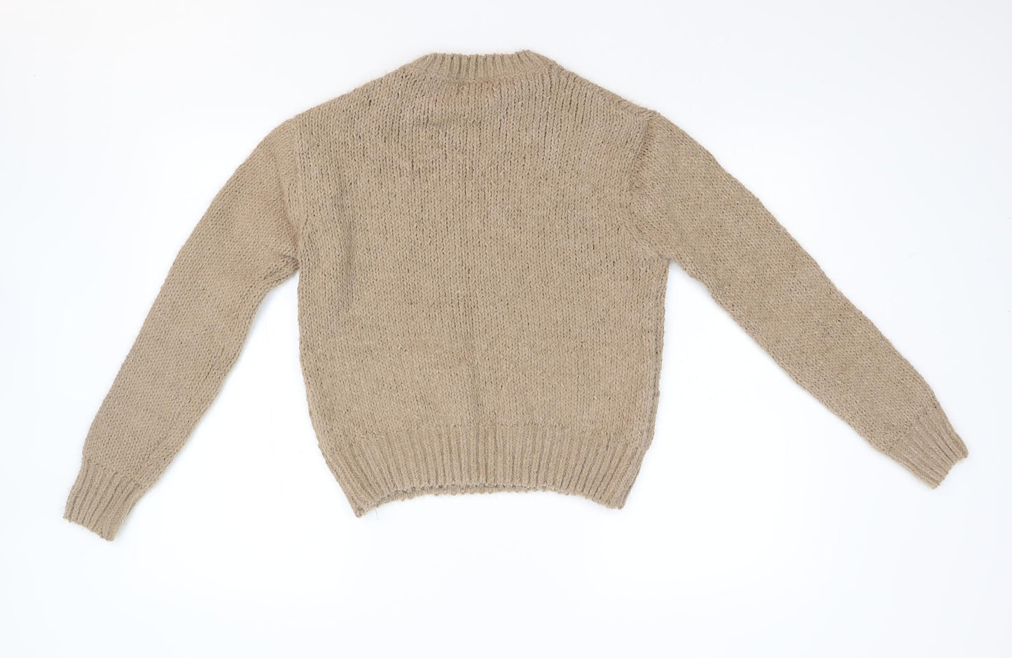 Preworn Womens Brown  Knit Pullover Jumper Size S