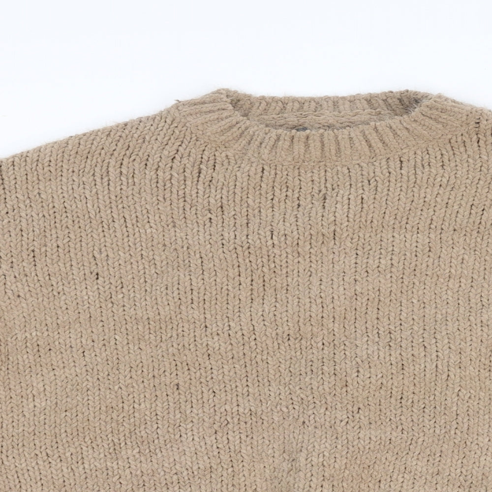 Preworn Womens Brown  Knit Pullover Jumper Size S