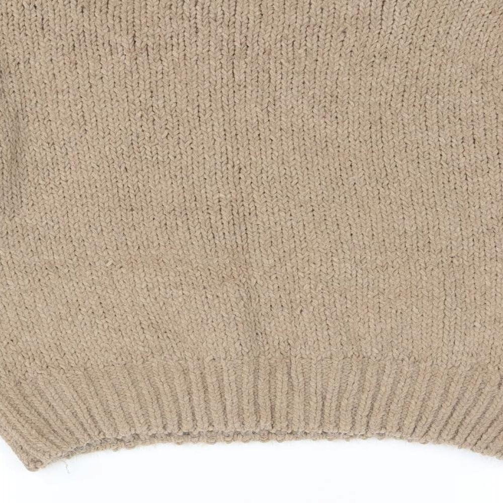 Preworn Womens Brown  Knit Pullover Jumper Size S