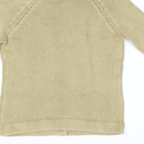 Zara Womens Beige  Knit Cardigan Jumper Size S