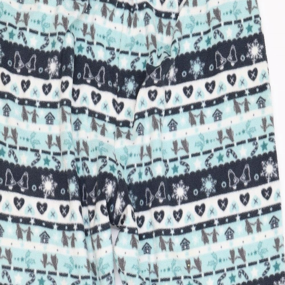 TU Womens Multicoloured Geometric Fleece  Pyjama Pants Size 22