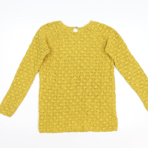 Zara Girl's Girls Yellow  Knit Pullover Jumper Size 11-12 Years