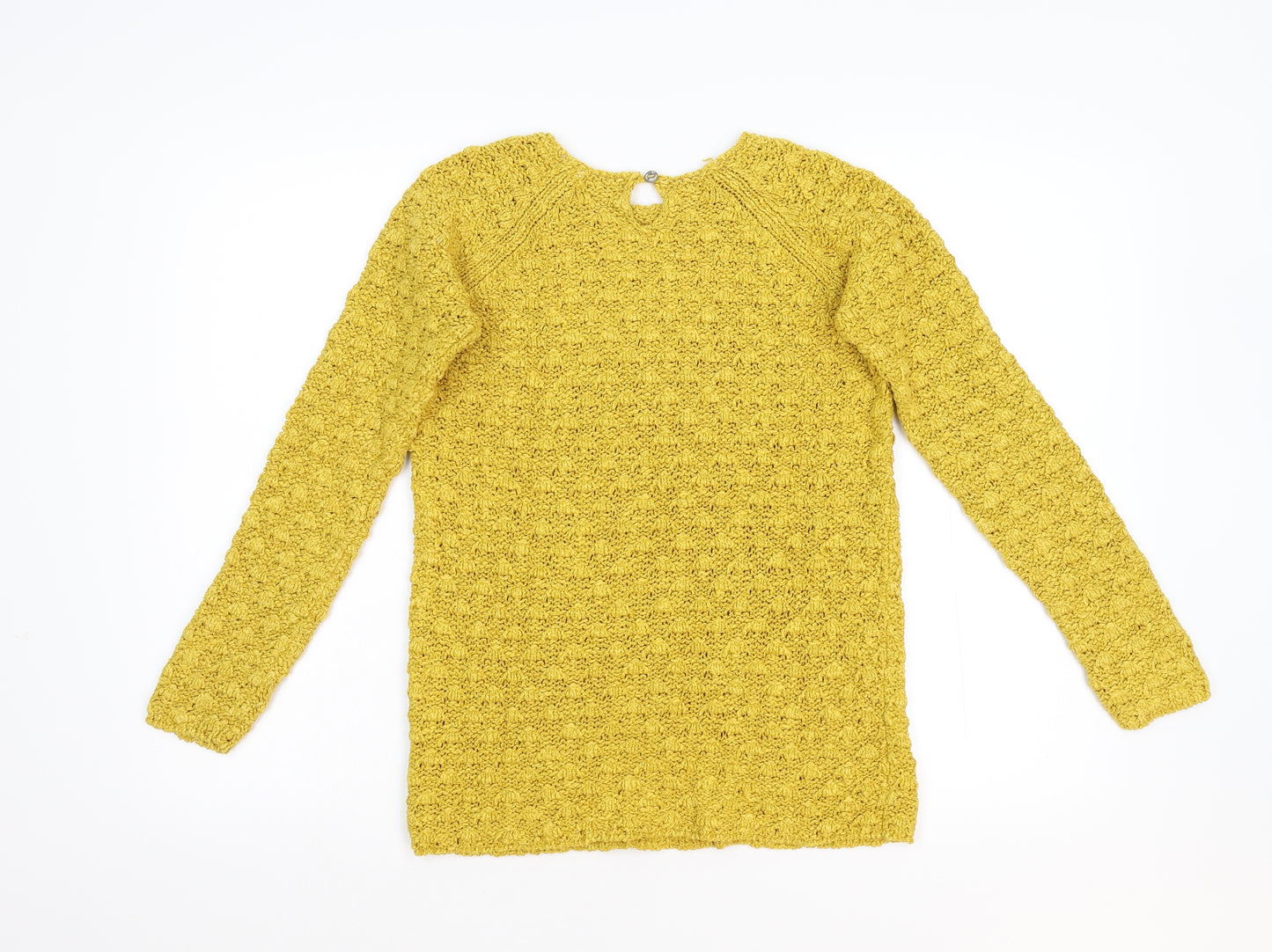 Zara Girl's Girls Yellow  Knit Pullover Jumper Size 11-12 Years