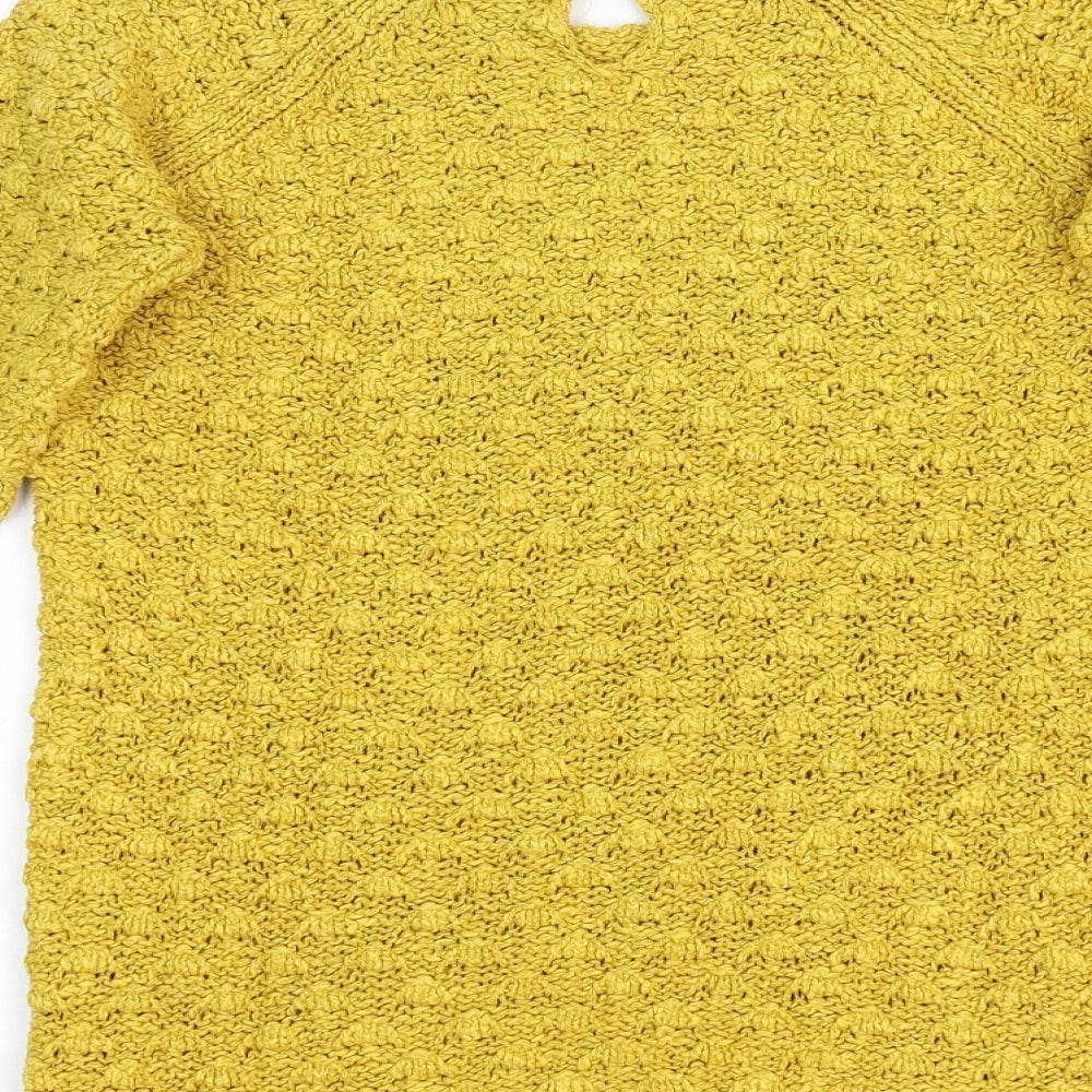 Zara Girl's Girls Yellow  Knit Pullover Jumper Size 11-12 Years