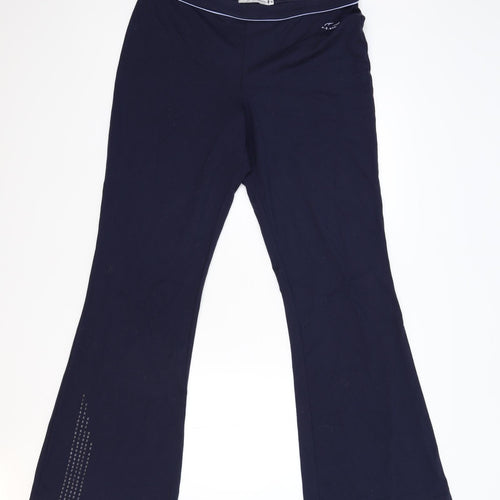 USA Athletic Womens Blue   Track Pants Trousers Size 16 L34 in