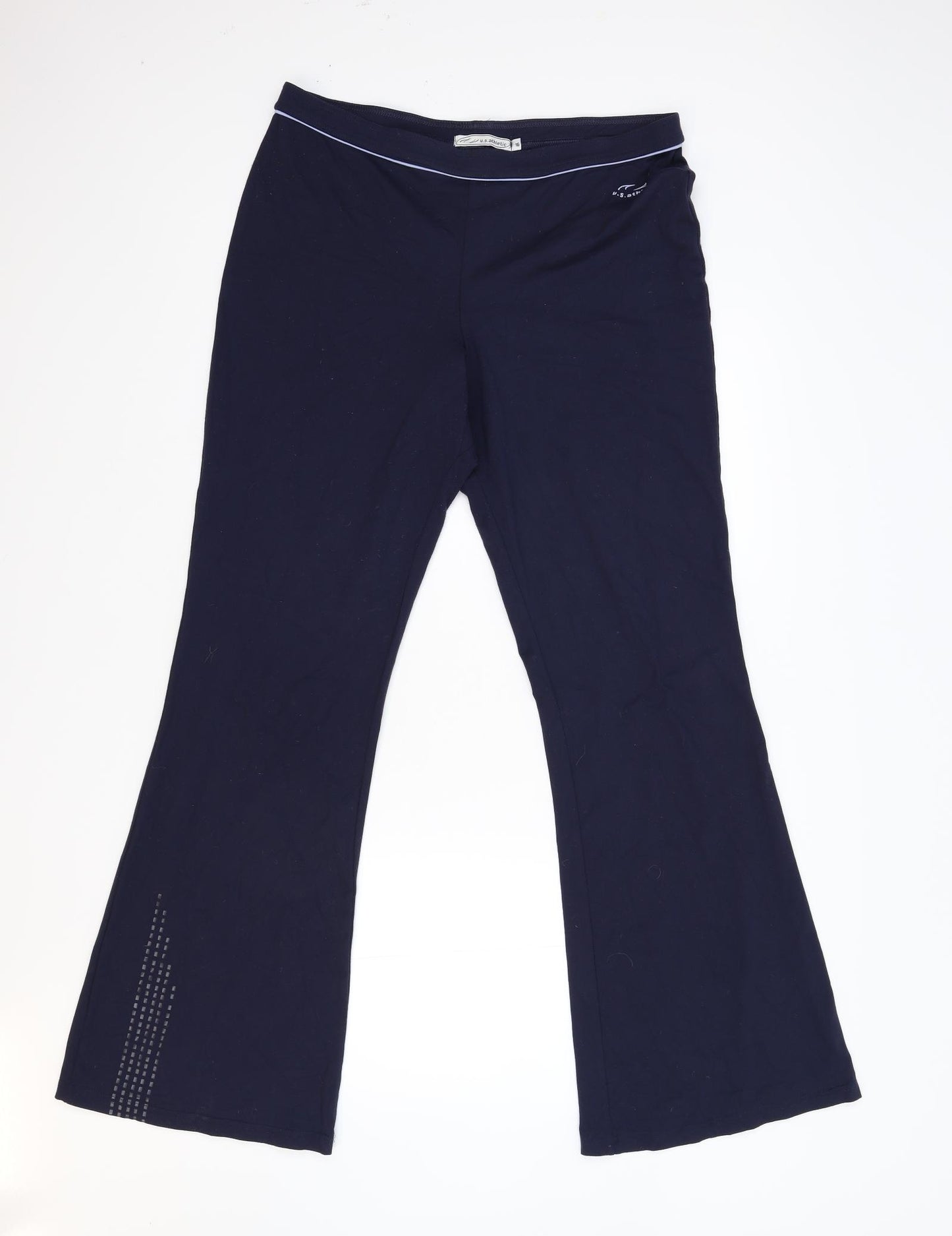 USA Athletic Womens Blue   Track Pants Trousers Size 16 L34 in