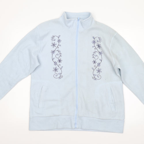 Damart Womens Blue  Fleece Jacket  Size M