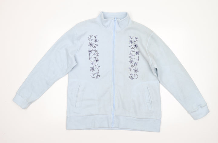 Damart Womens Blue Fleece Jacket Size M