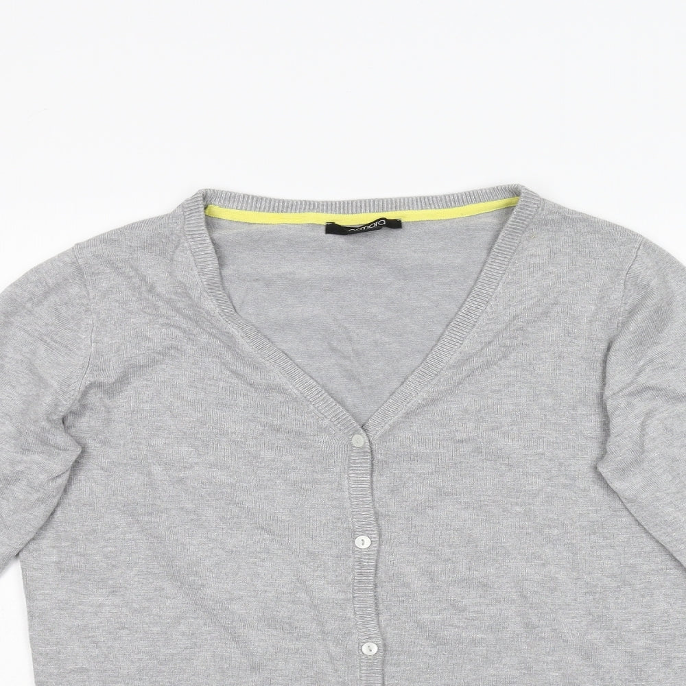 ESMARA Womens Grey  Knit Cardigan Jumper Size 12
