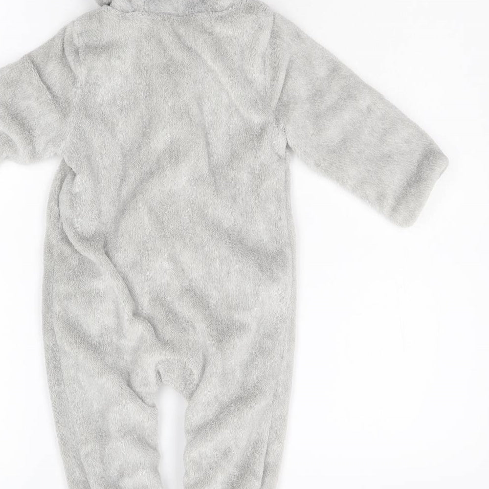 Disney Baby Baby Grey  Fleece Babygrow One-Piece Size 12-18 Months