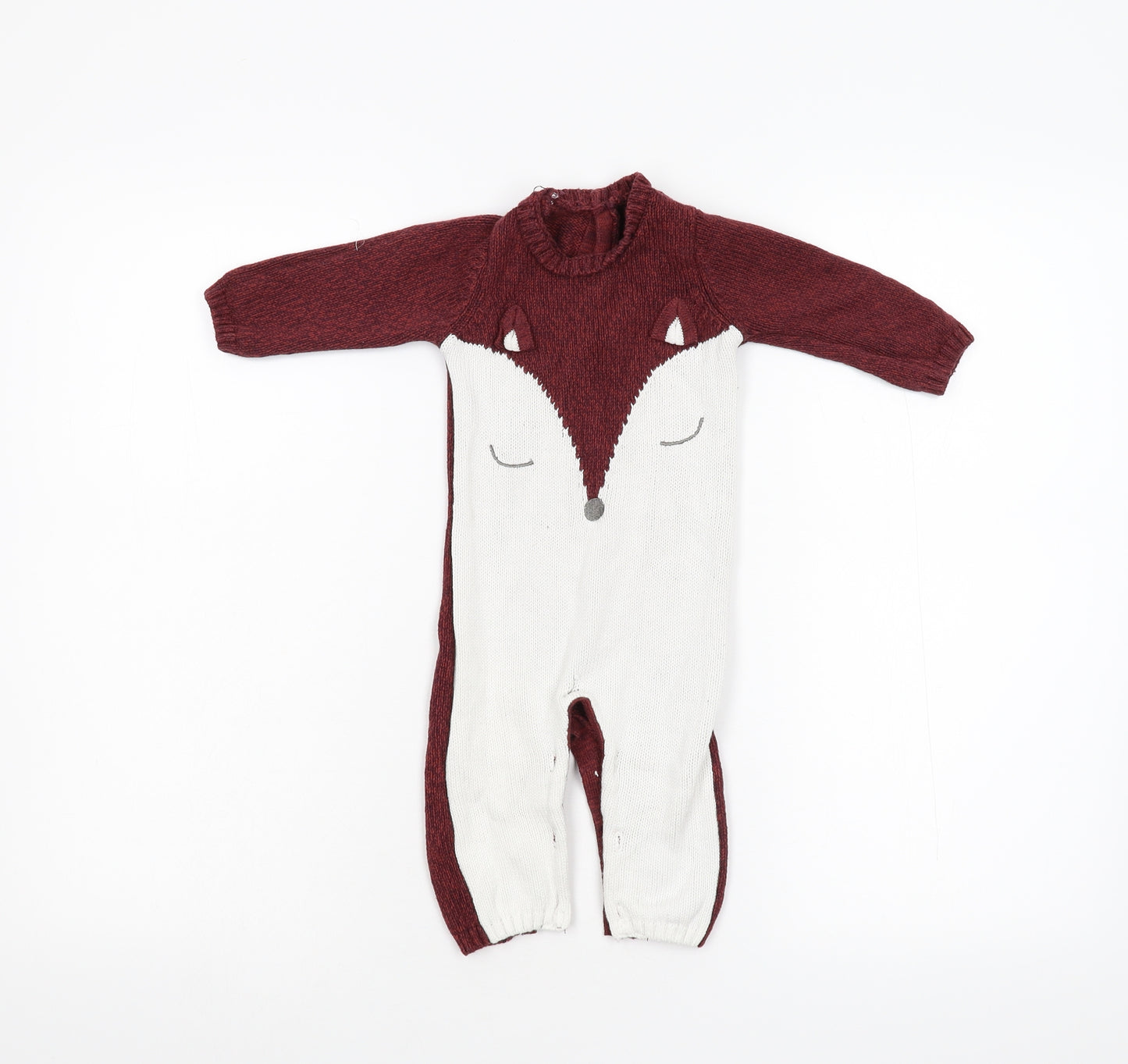 Matalan  Red  Knit Romper One-Piece Size 3-6 Months