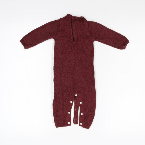 Matalan  Red  Knit Romper One-Piece Size 3-6 Months